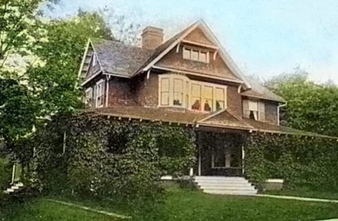 Historic photograph of the Vine Cottage Inn